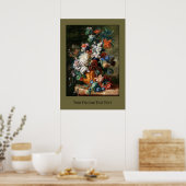 Van Huysum's Bouquet mit Blume-Sonderposter Poster (Küche)