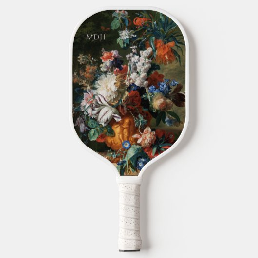 Van Huysum's Bouquet von Blume, kundenspezifische Pickleball Schläger (Vorderseite)