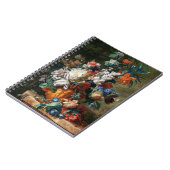 Van Huysum's Bouquet von Blume Notebook Notizblock (Linke Seite)