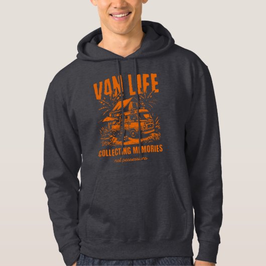 Van Life Adventure Sammeln von Erinnerungen Hoodie (Vorderseite)