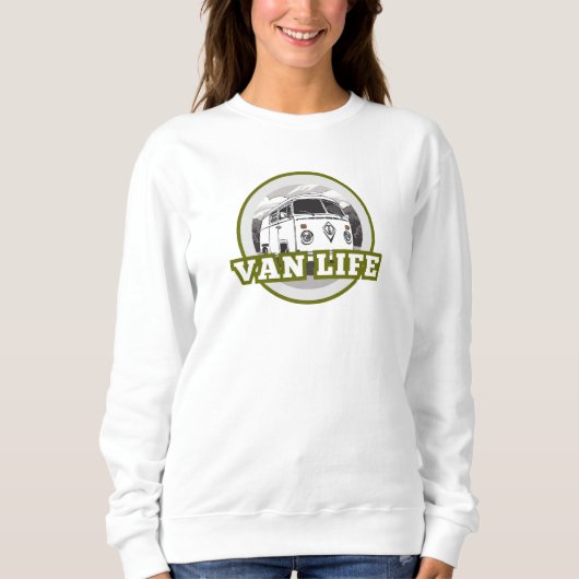 Van Life-Armee grün Sweatshirt (Vorderseite)
