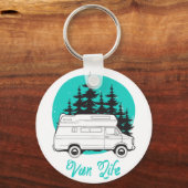 VAN LIFE Nomad Adventure Travel Camping Lifestyle Schlüsselanhänger (Vorderseite)