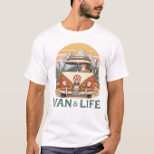 Van Life Paws  Adventure  T-Shirt (Vorderseite)