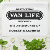 "Van Life" Personalisiertes Küchentuch (Gefaltet)