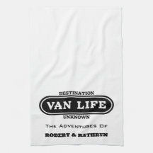 "Van Life" Personalisiertes Küchentuch