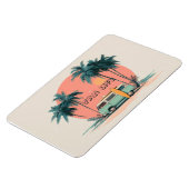 Van Life – Retro-Strand-Camper-Art Magnet (Linke Seite)