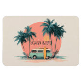 Van Life – Retro-Strand-Camper-Art Magnet (Horizontal)