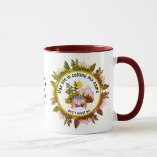 VAN LIFE RUFT MEIN NAMEN Custom CARAVAN Camping AU Tasse