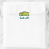 Van Life Runder Aufkleber (Tasche)
