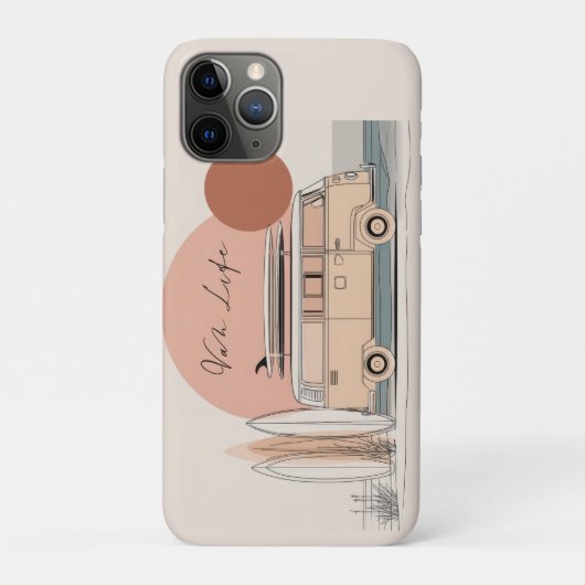 Van Life Surf Van – Retro Beach Camper Aesthetic Case-Mate iPhone Hülle (Rückseite)
