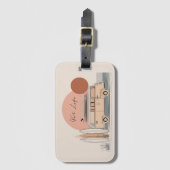 Van Life Surf Van – Retro Beach Camper Aesthetic Gepäckanhänger (Vorderseite Vertikal)