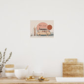 Van Life Surf Van – Retro Beach Camper Aesthetic Poster (Küche)