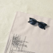 Van Life Surf Van – Retro Beach Camper Aesthetic Strandtuch (Beispiel)