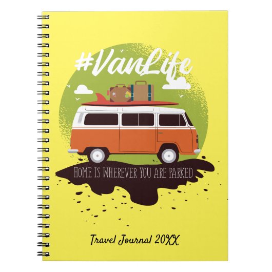 Van Life Travel Journal Notizblock (Vorderseite)