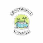 Van-Life-Zeit Aufkleber (Vorderseite)