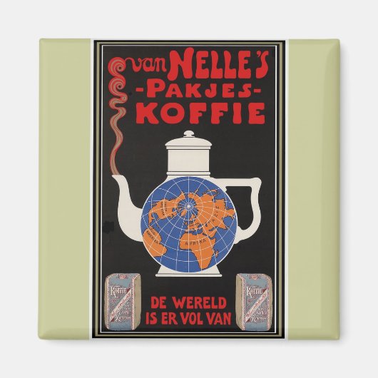Van Nelle's Coffee - Vintage Werbung Magnet (Vorne)