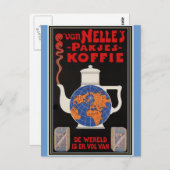 Van Nelle's Coffee - Vintage Werbung Postkarte (Vorne/Hinten)
