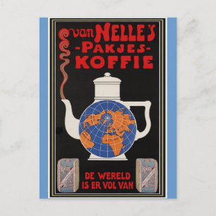 Van Nelle's Kaffee - Vintage-Werbung Postkarte
