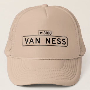 Van Ness Ave., San Francisco Straßenschild Truckerkappe
