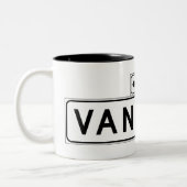 Van Ness Ave., San Francisco Straßenschild Zweifarbige Tasse (Links)