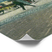 Van Ness Avenue View ein Jahr nach dem Feuer Poster (Ecke)