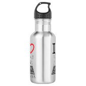 Van Nuys Airport Runways 16L-16R / 34L - 34R Edelstahlflasche (Vorderseite)