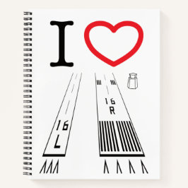 Van Nuys Airport Runways 16L-16R / 34L - 34R Notizblock