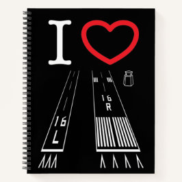 Van Nuys Airport Runways 16L-16R / 34L - 34R Notizblock