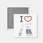 Van Nuys Airport Runways 16L- und 16R-Quadratmagne Magnet (Vorderseite/Rückseite)