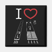 Van Nuys Airport Runways 16L- und 16R-Quadratmagne Magnet (Vorne)