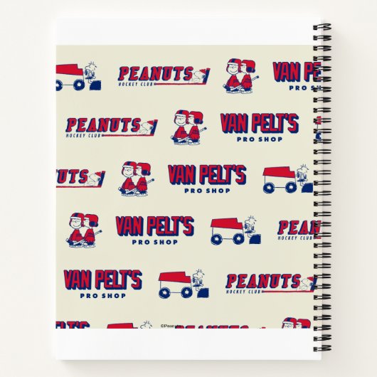 Van Pelts Hockey Club Pro Shop Muster Notizblock (Rückseite)