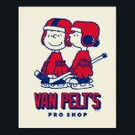 Van Pelts Hockey Club Pro Shop Muster Poster<br><div class="desc">Schauen Sie sich dieses super niedliche Design mit dem Hockey-Pro-Shop des Van Pelt an.</div>
