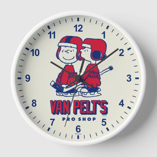 Van Pelts Hockey Club Pro Shop Uhr (Vorderseite)