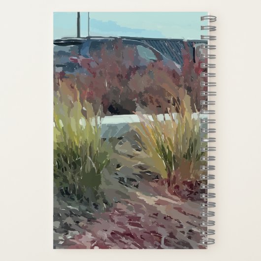 Van & Pflanze-Notebook Notizblock (Rückseite)