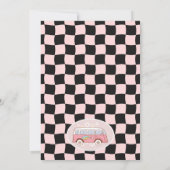 Van Pink Young Wild und 3. Geburtstag Einladung (Rückseite)