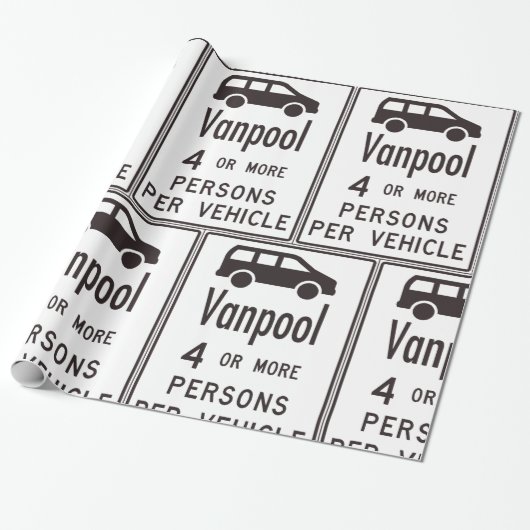 Van Pool Sign Geschenkpapier (Ungerollt)
