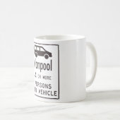 Van Pool Sign Kaffeetasse (VorderseiteRechts)