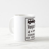 Van Pool Sign Kaffeetasse (Vorderseite Links)