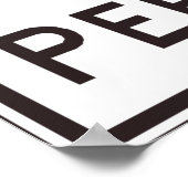 Van Pool Sign Poster (Ecke)