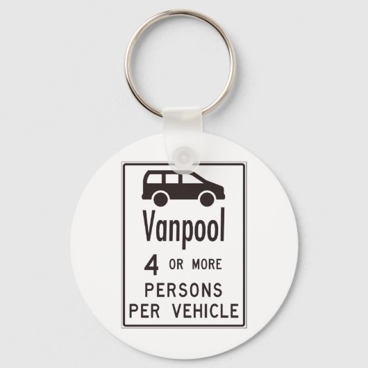 Van Pool Sign Schlüsselanhänger (Vorderseite)