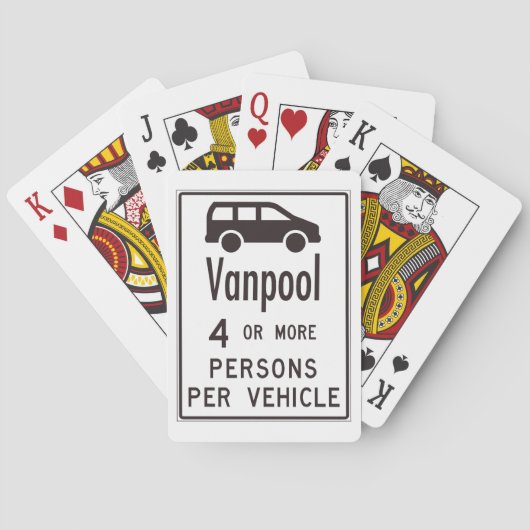 Van Pool Sign Spielkarten (Rückseite)
