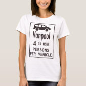 Van Pool Sign T-Shirt (Vorderseite)