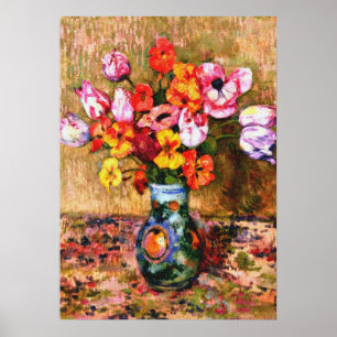Van Rysselberghe - Tulips und Nasturtien Poster
