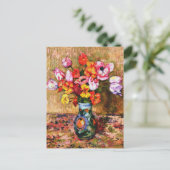 Van Rysselberghe - Tulips und Nasturtien Postkarte (Stehend Vorderseite)