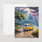 Van Scene On Beach F Feiertagskarte (Vorne/Hinten)