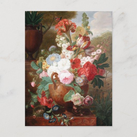 Van Spaendonck Blume Still Life Postkarte (Vorderseite)
