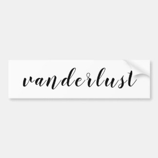 Van travel Camping play wanderlust = vanderlust Autoaufkleber