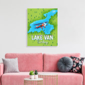 Van-Türkei-Karte Leinwanddruck (Insitu (Wohnzimmer))