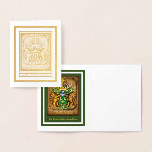 Van-Westervelt-Wappen-Fußbodenkarte Folienkarte (Anzeige)