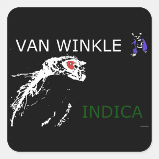VAN WINKLE INDICA QUADRATISCHER AUFKLEBER